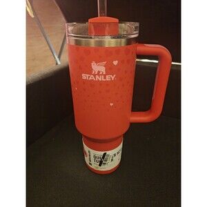 Stanley 40oz Quencher H2.0 Flowstate Ruby Hearts Target Exclusive Valentines NWT